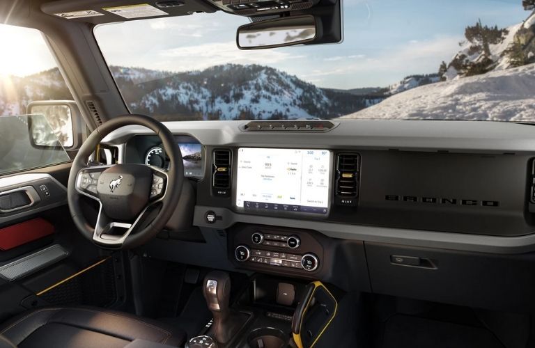 Cockpit of a 2021 Ford Bronco_o