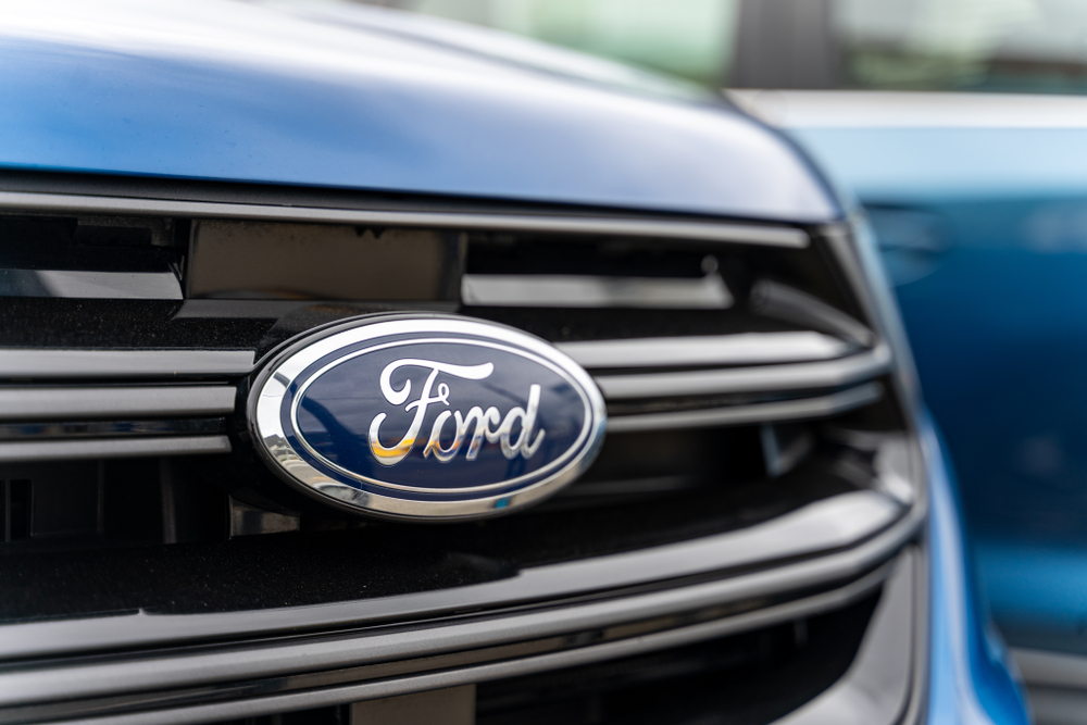 ford logo on grille