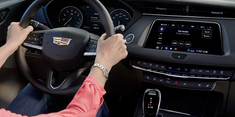 interior of 2023 Cadillac XT4