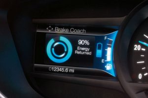 2017 Ford Fusion Hybrid front interior driver display_o