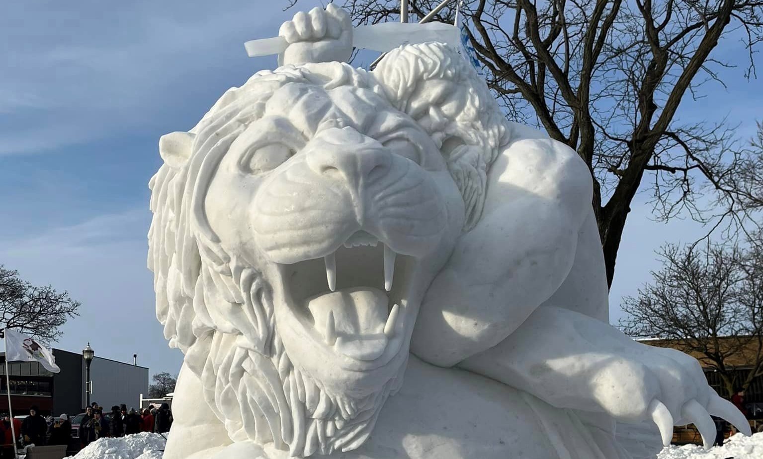 Snow sculpture