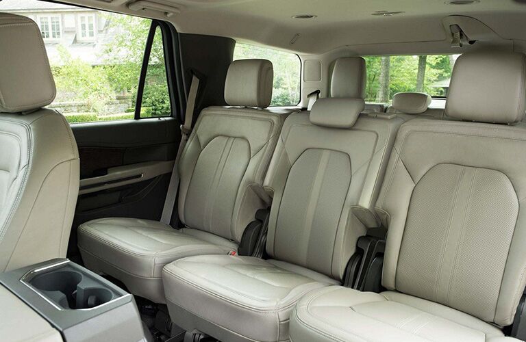 rear passenger space in a 2019 Ford Expedition