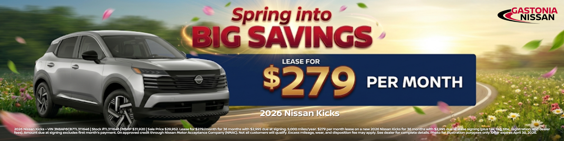 Gastonia Nissan April Incentives