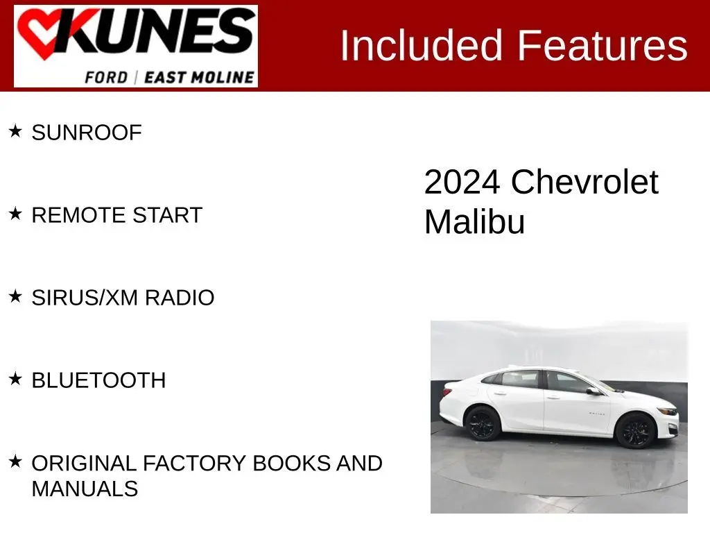 Used 2024 Chevrolet Malibu 1LT with VIN 1G1ZD5ST3RF236001 for sale in East Moline, IL