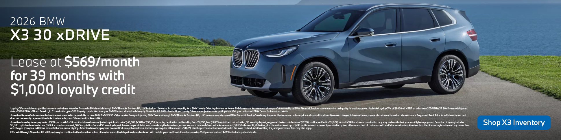2026 BMW X3 30 xDrive