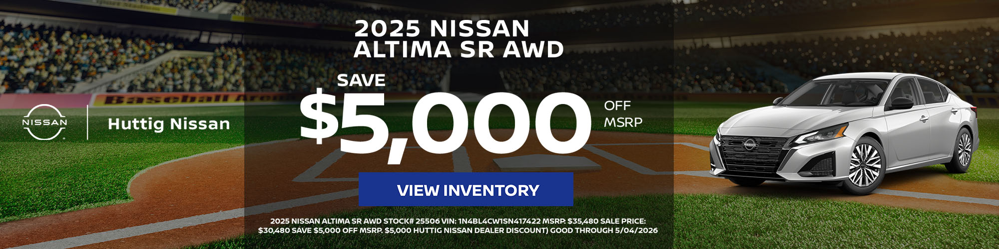 2025 Nissan Altima SR AWD SAVE $5,000 OFF MSRP