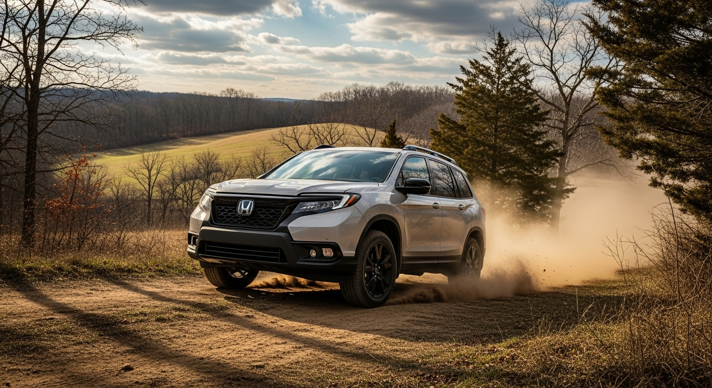 Explore the 2025 Honda Passport's off-road prowess and check availability in Clarence, MO. Visit Kunes Honda of Quincy for more details.