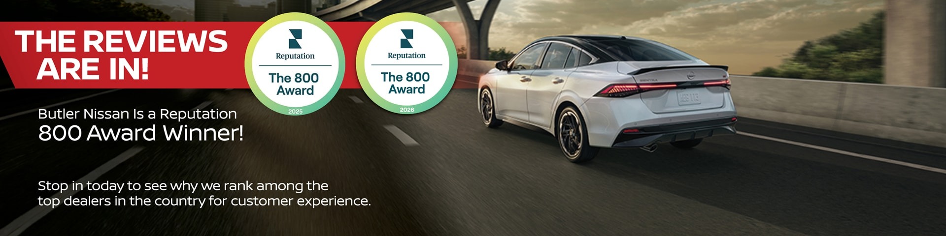 Butler Nissan earns Reputation 800 Awards for customer experience excellence in 2025 and 2026