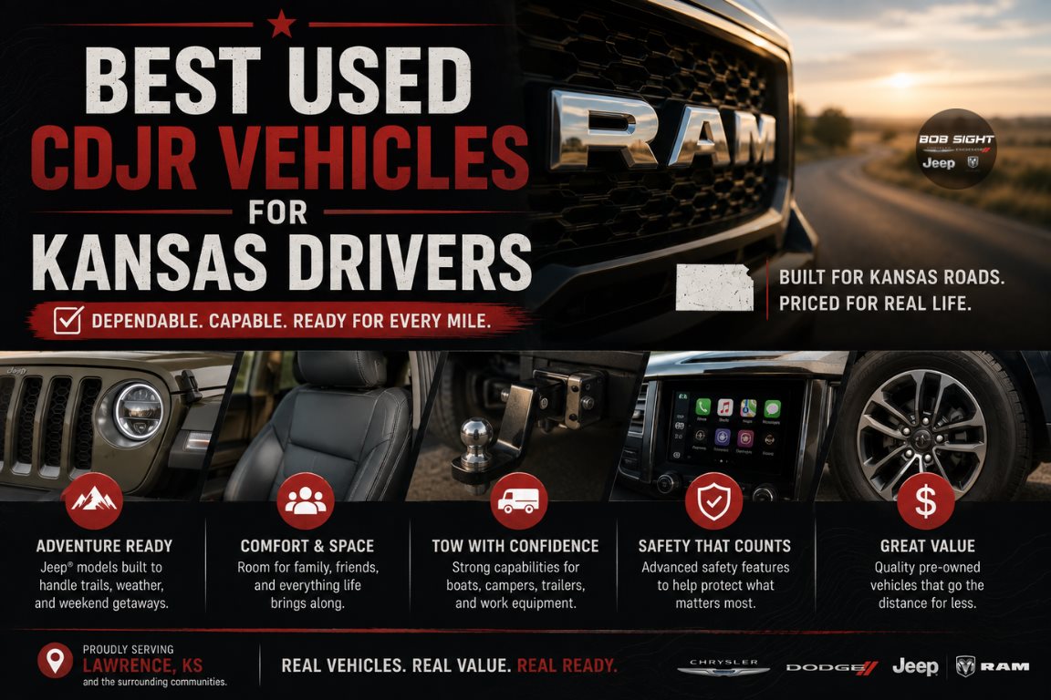 Best Used CDJR Vehicles for Kansas Drivers: Reliability and 4x4 Value