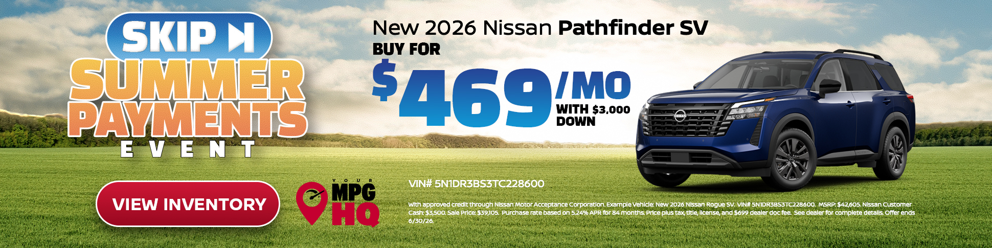 New 2026 Nissan Pathfinder