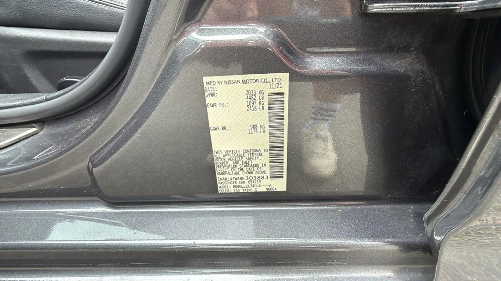 2022 Nissan Altima 2.5 Platinum photo 10