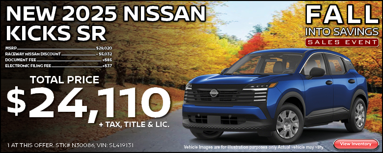 New 2025 Nissan Kicks SR Purchase Offer