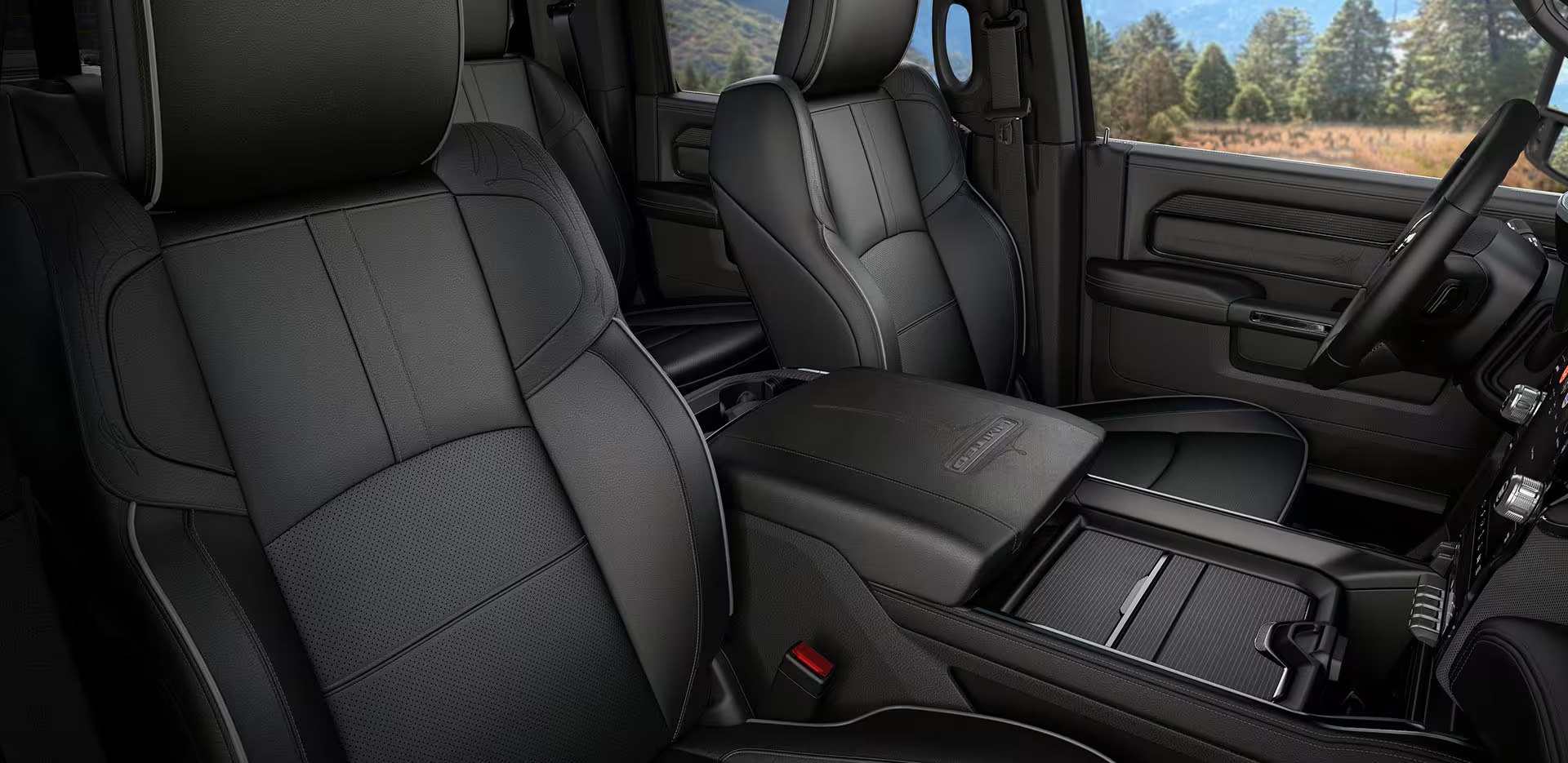 The interior design of the ram 3500.