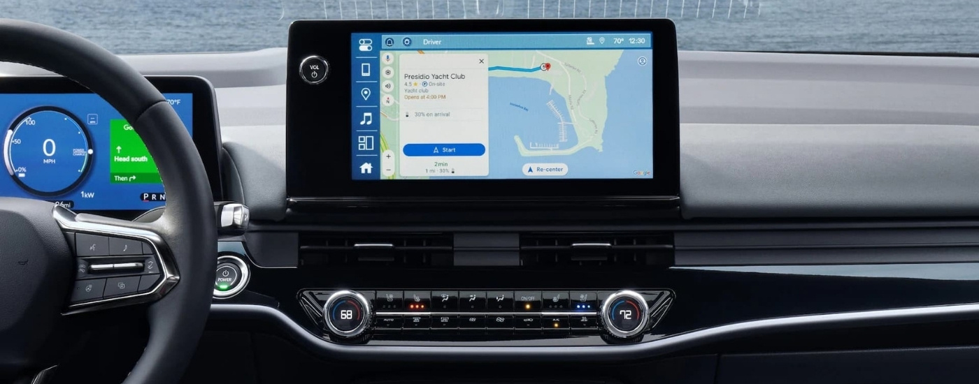 Infotainment screen in a 2025 Honda Prologue