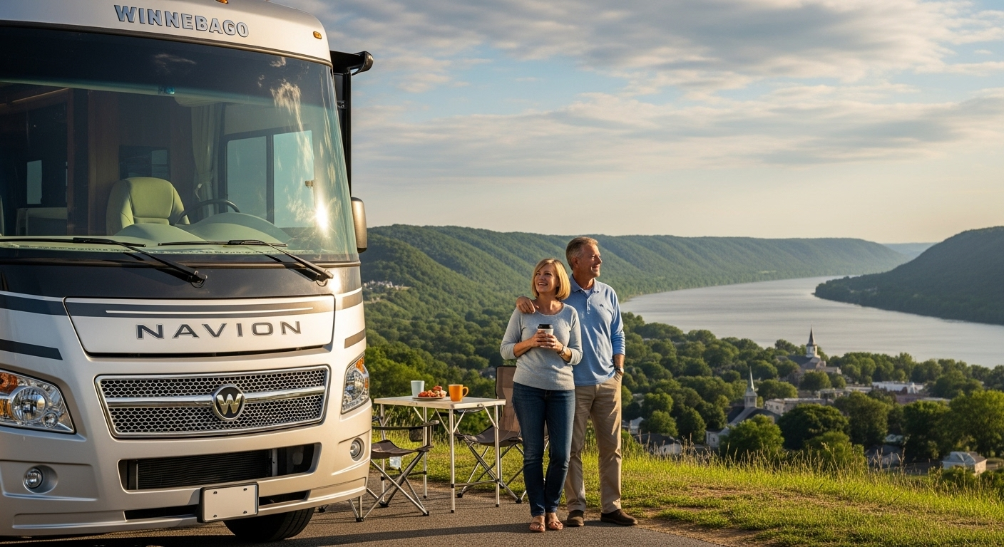 Discover the latest Winnebago Navion models available at Kunes RV, located near La Crosse, WI. Our selection offers a range of options to suit your travel needs, featuring modern amenities and efficient designs. Visit us to explore the comfort and innovation of the Navion series.