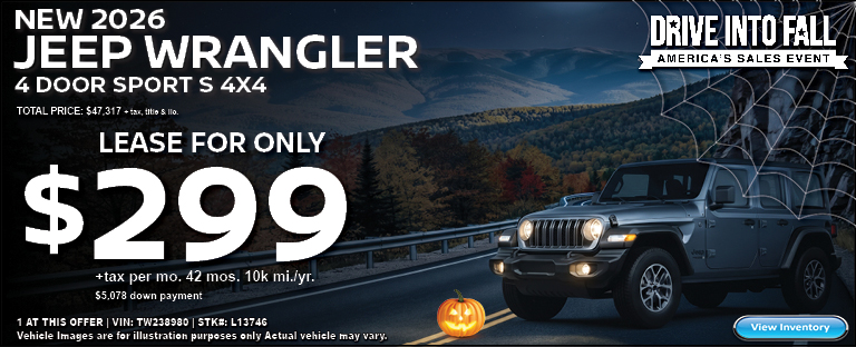 new 2026 Jeep Wrangler Sport S