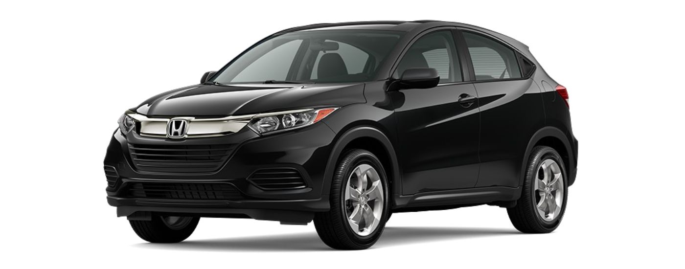 Black 2022 Honda HR-V LX angled left