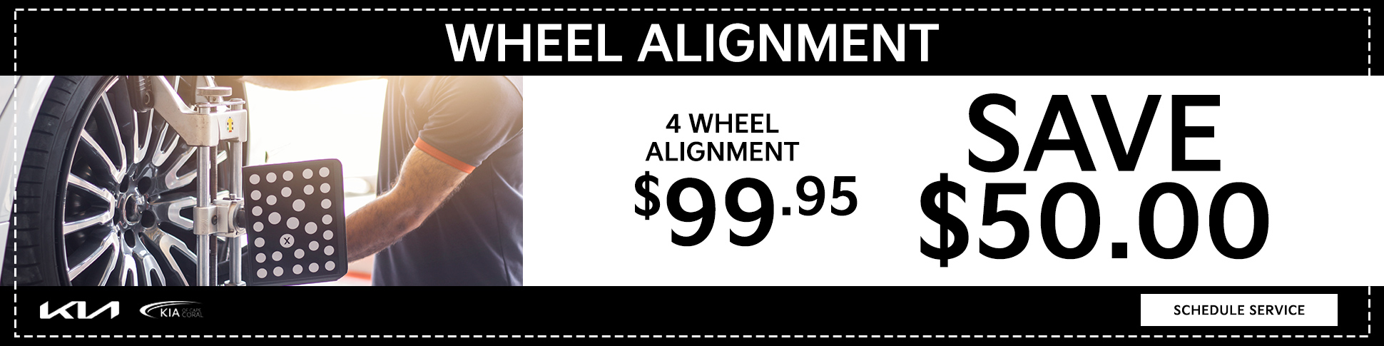 Wheel Alignment 4 Wheel Alignment $99.95 Save $50