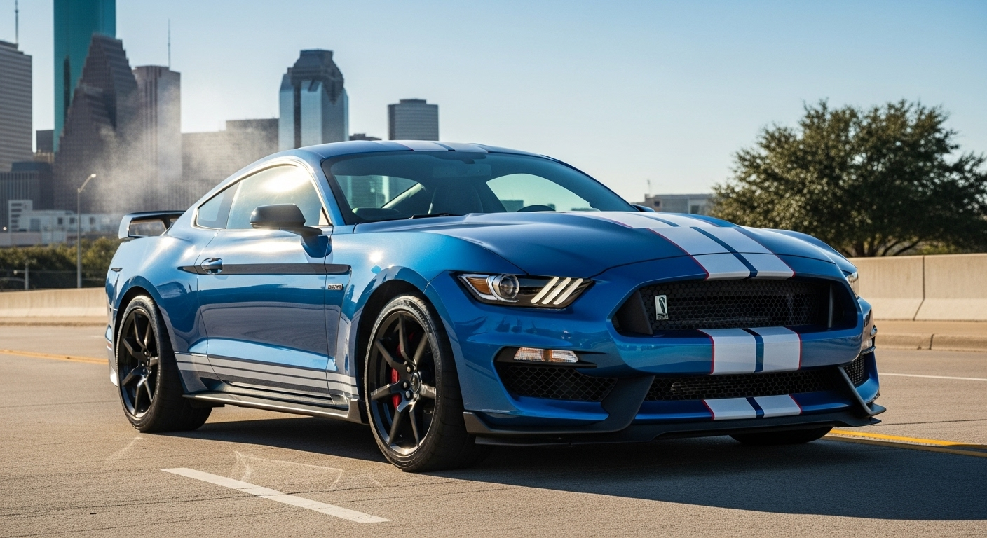 Explore the 2025 Shelby Mustang GT350 lineup in Houston, TX. Specs, trims, and delivery options. We deliver anywhere in the U.S.