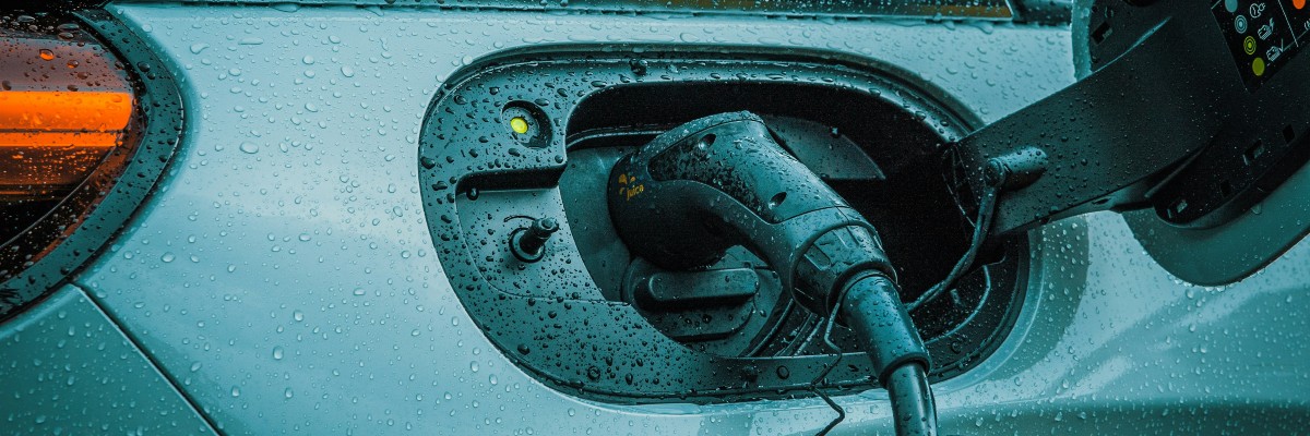Vehicle Being Charged at Juice Charging Station