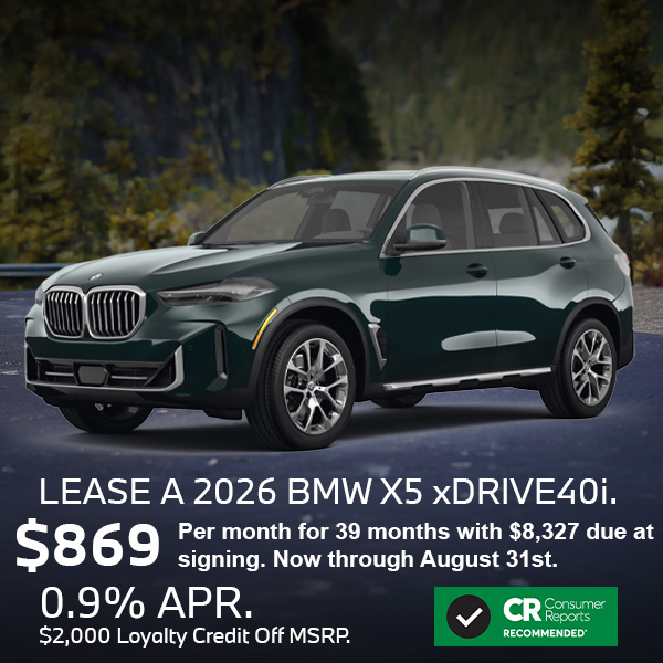 Lease a 2026 BMW X5 xDrive40i