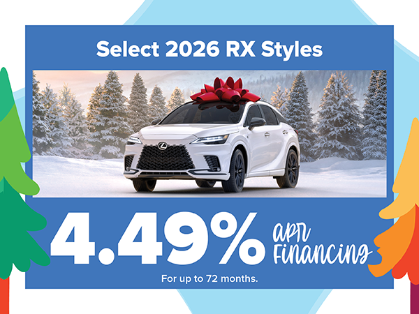Select 2026 Lexus RX Styles