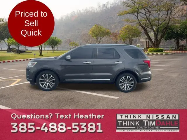 Used 2018 Ford Explorer Platinum with VIN 1FM5K8HTXJGC86859 for sale in South Jordan, UT