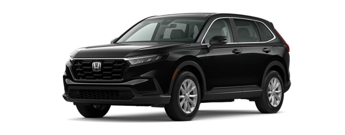 Black 2024 Honda CR-V EX-L angled left