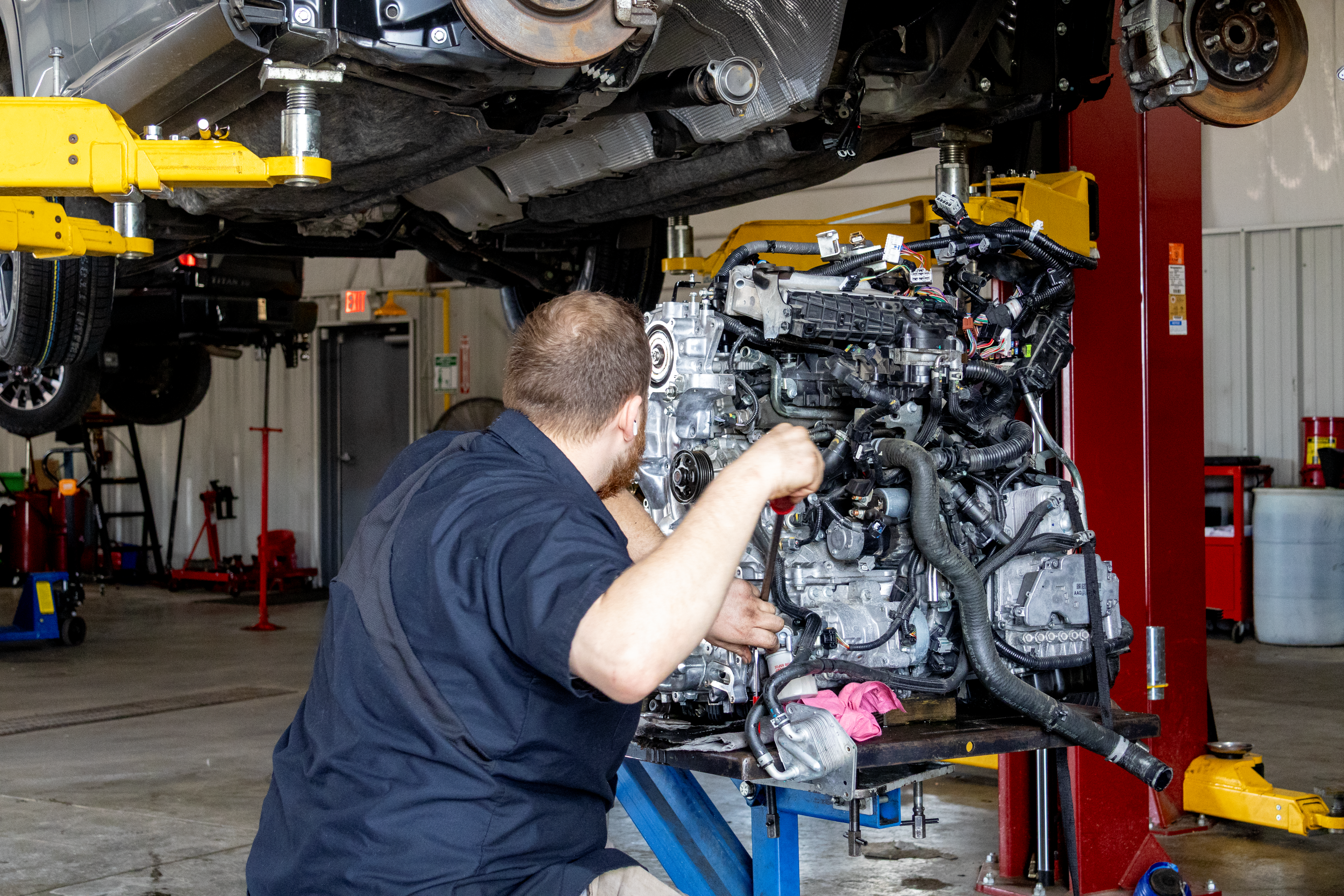 Leo Auto Group Engine Repair in action
