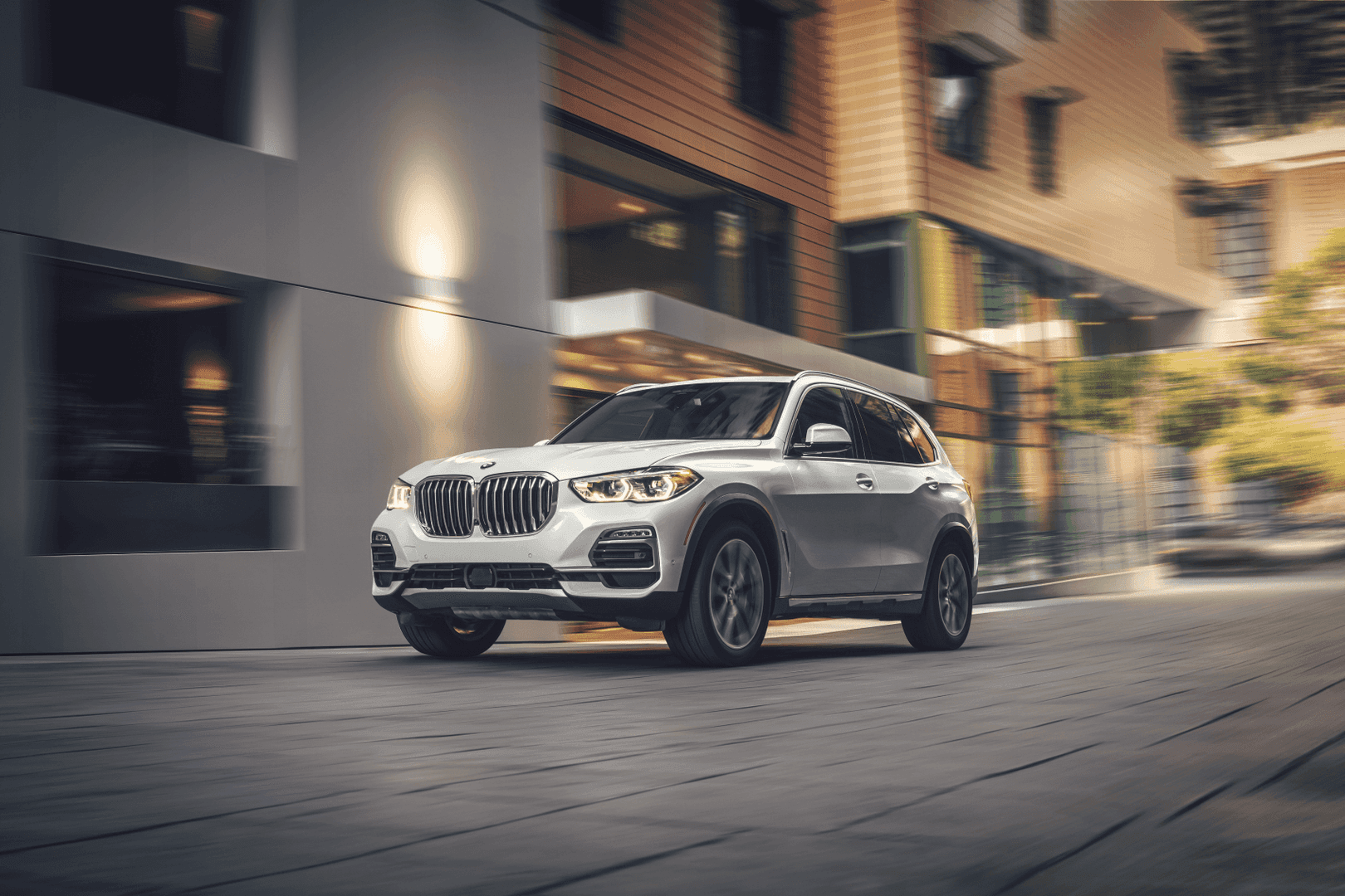 BMW X5 in a city setting