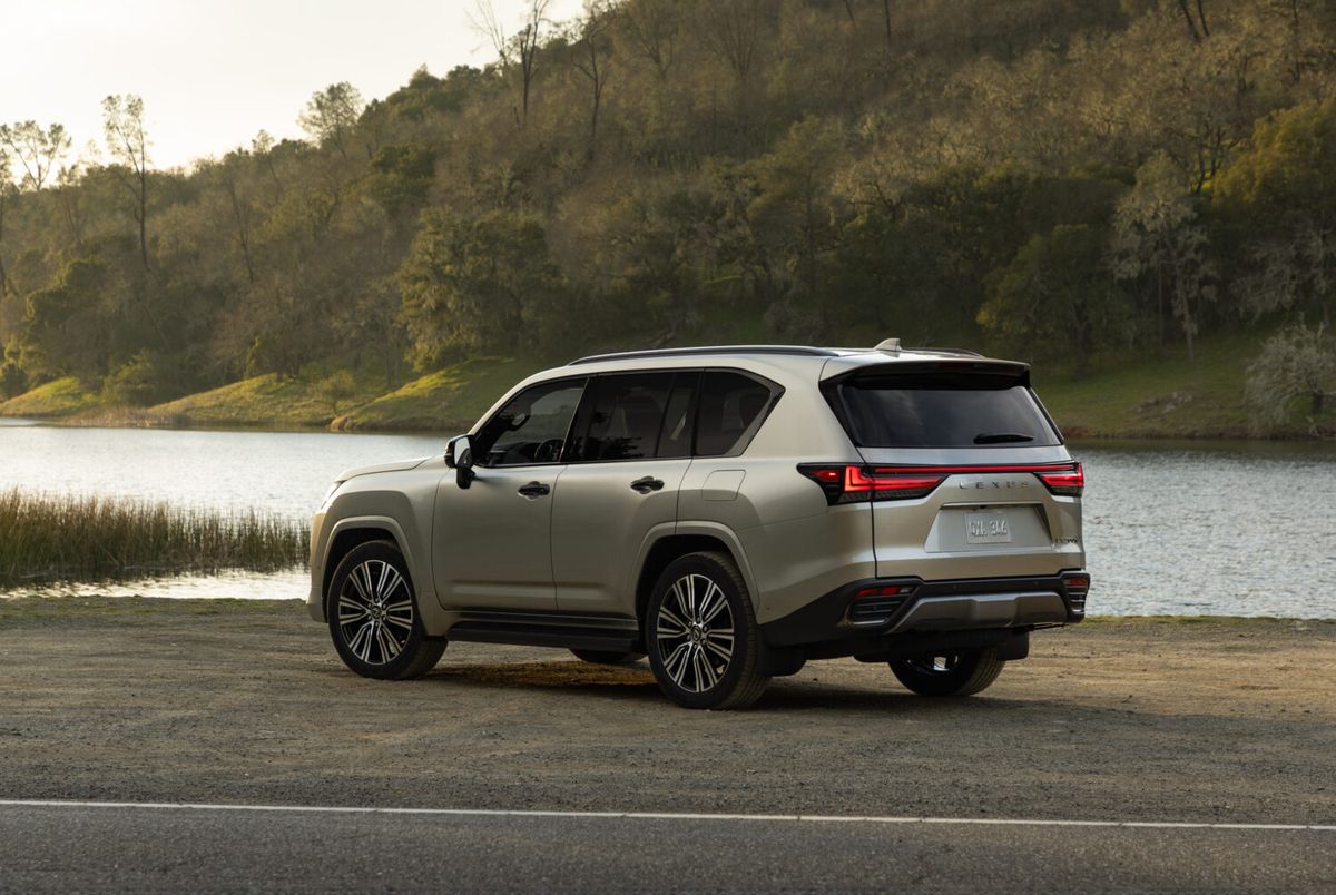 2026 Lexus LX Luxury grade exterior, rear three-quarter view