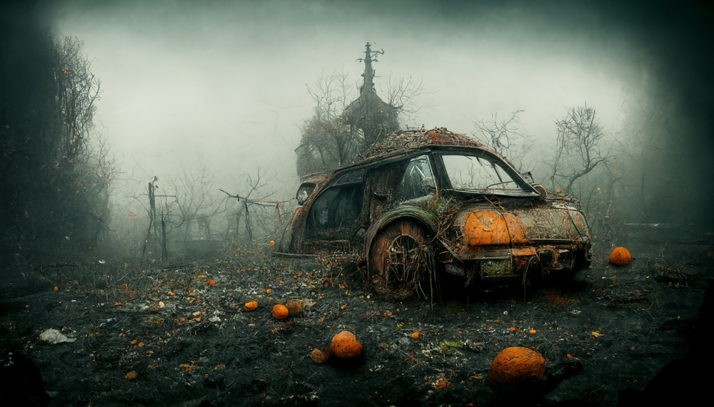 Haunted car at Gravesite