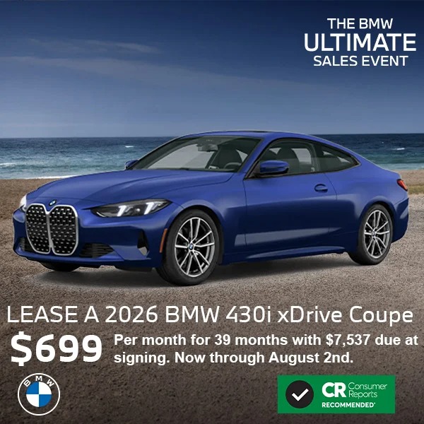 Lease a 2026 BMW 430i xDrive Coupe