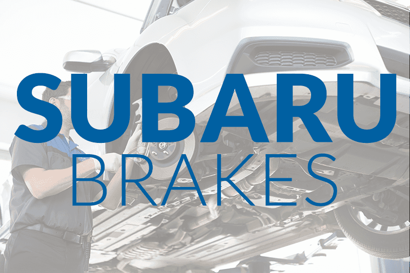 Subaru brakes