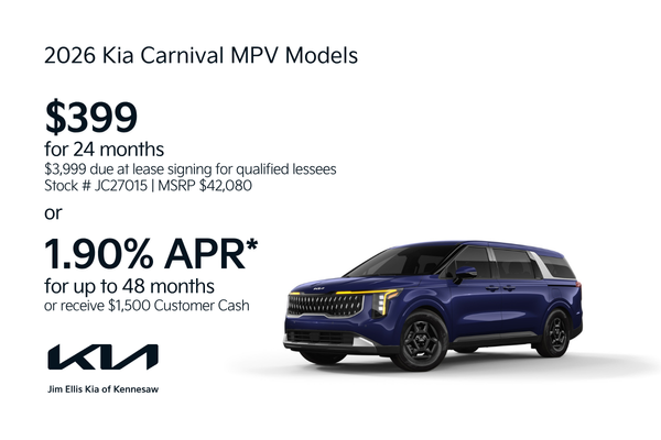 2026 Kia Carnival MPV Offers