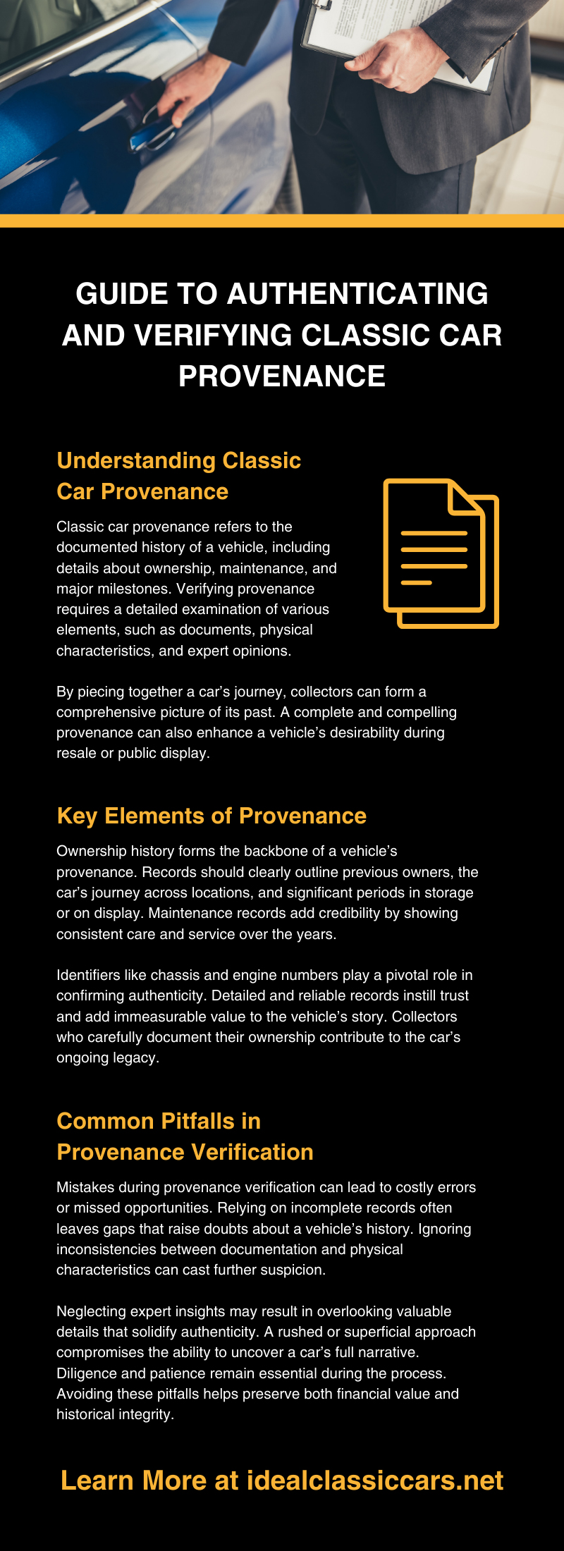 Guide to Authenticating and Verifying Classic Car Provenance