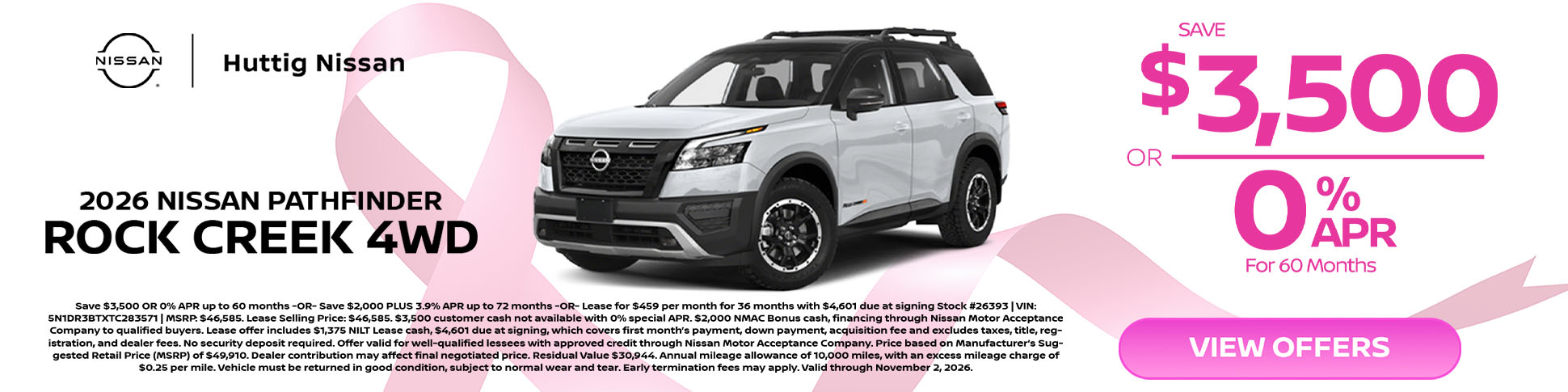 2026 Nissan Pathfinder Rock Creek 4WD