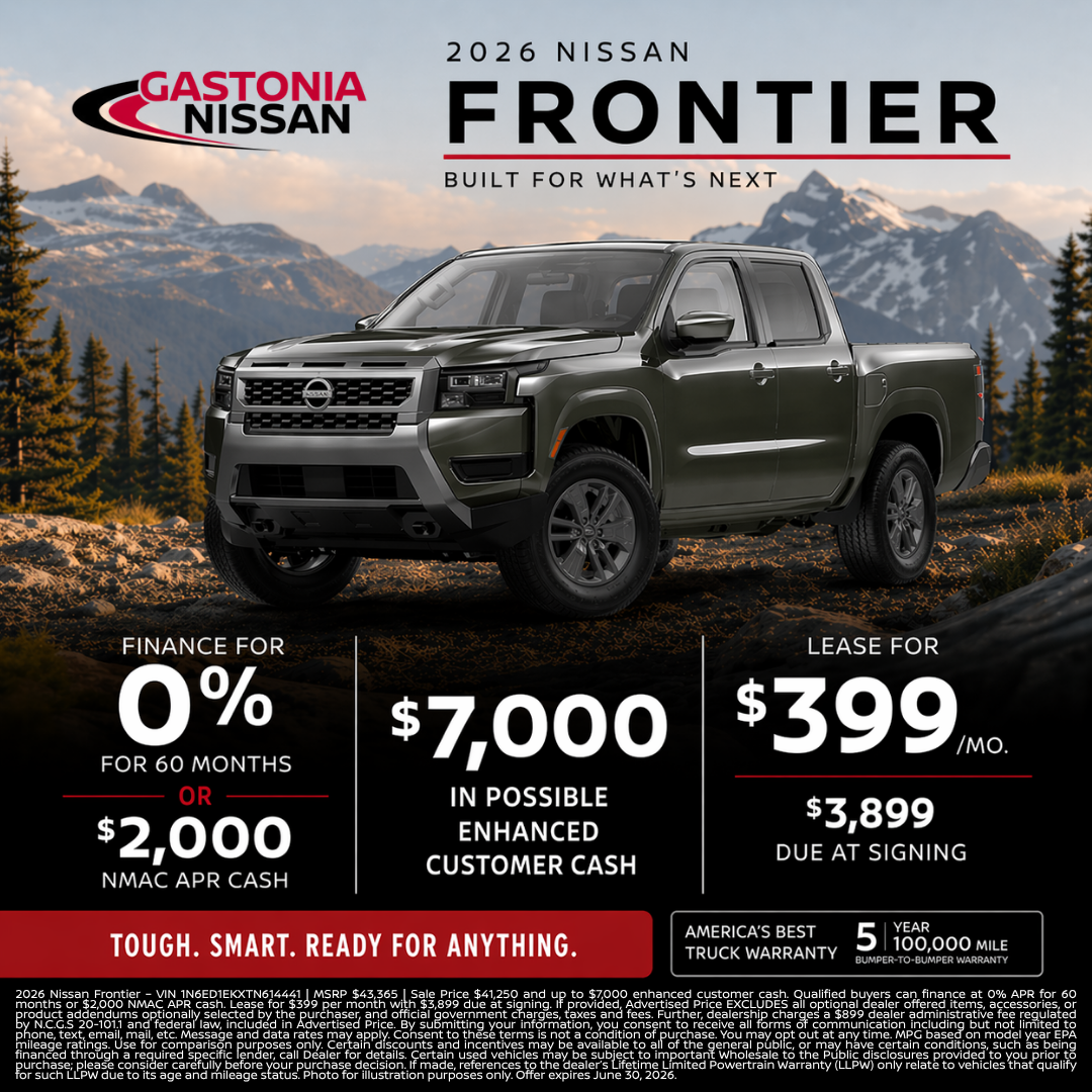0% APR, $7,000 Customer Cash or Lease for $399/Month