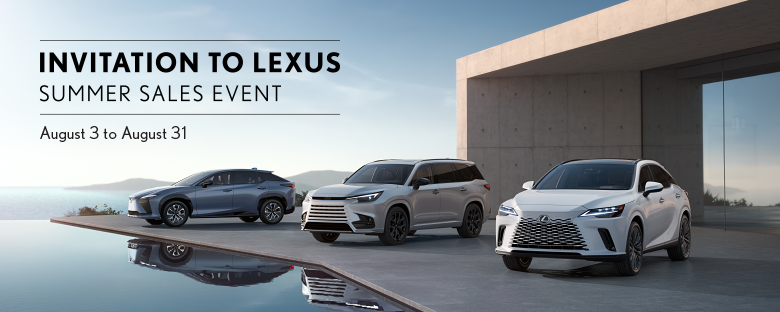 Invitation to Lexus Sales Event.