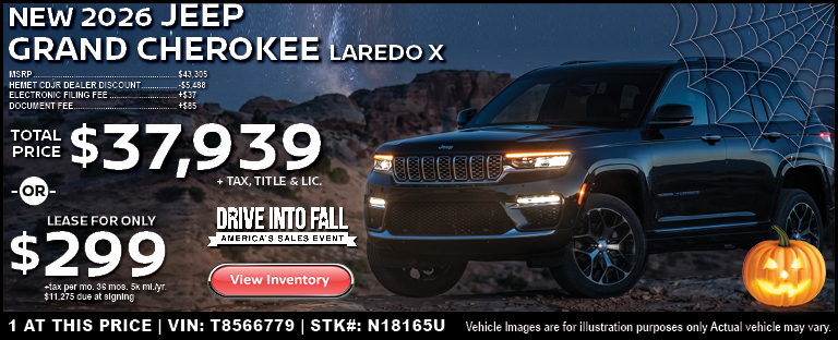 New 2026 Jeep Grand Cherokee Laredo X 4X2