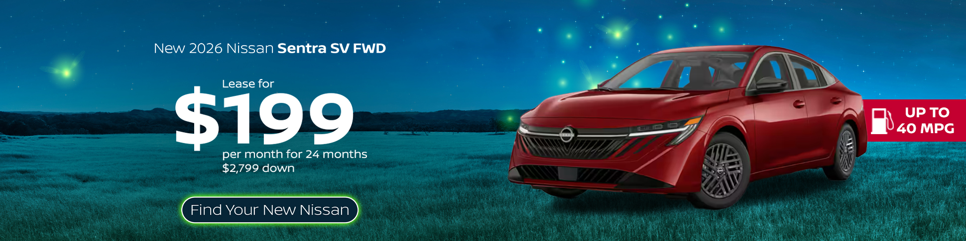 New 2026 Nissan Sentra SV FWD  