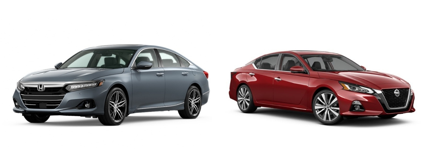 Grey 2022 Honda Accord Touring vs red 2022 Nissan Altima