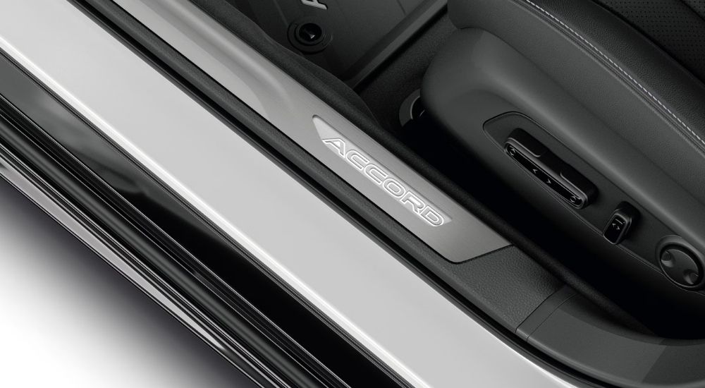 Door sill in a white 2025 Honda Accord