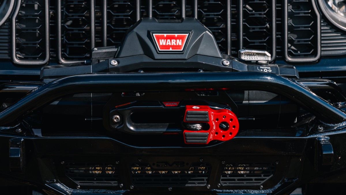 Custom Jeep Wrangler with Warn Winch
