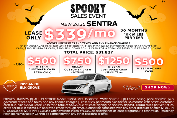 SENTRA Lease and Customer Cash offer
