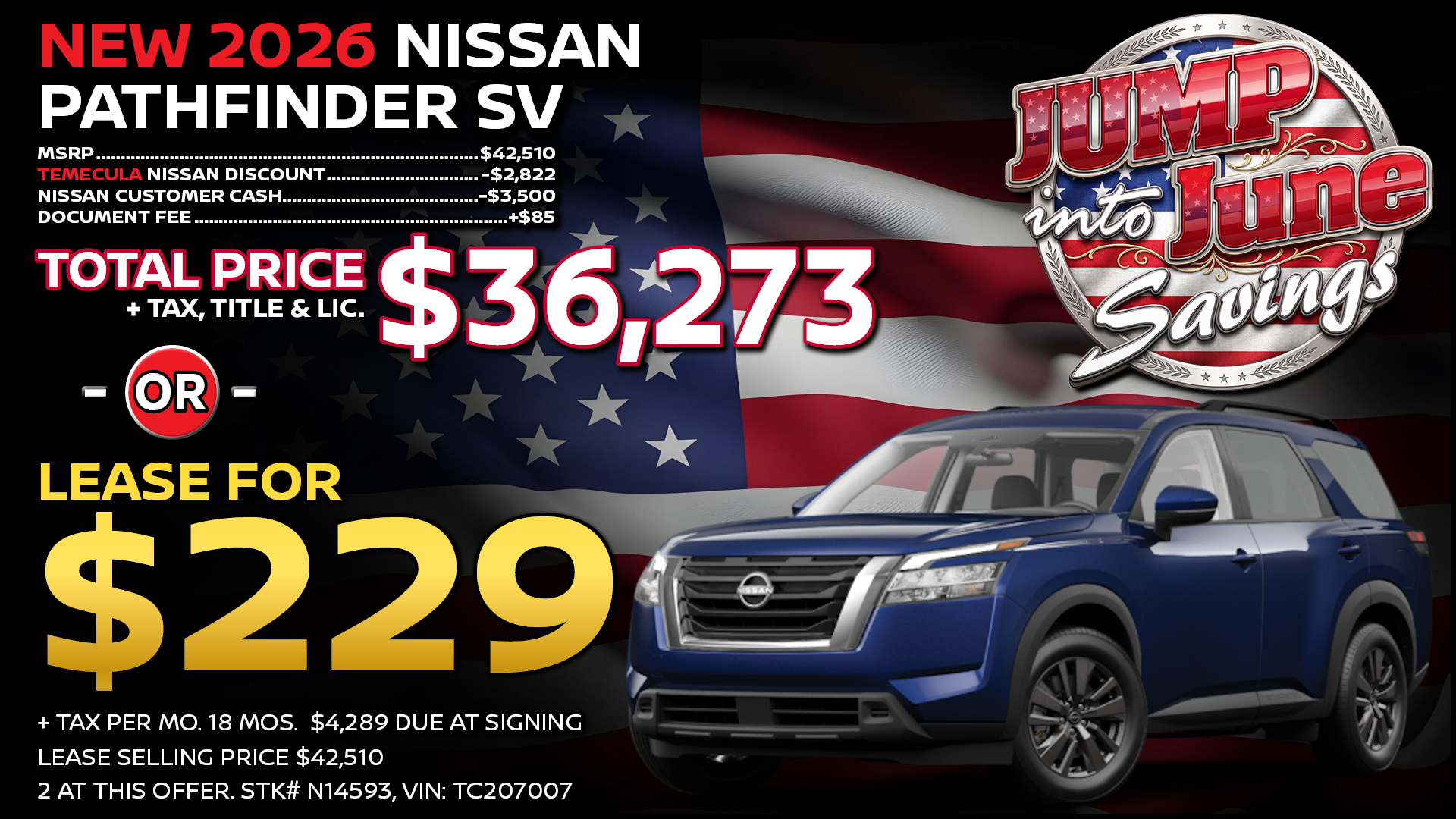 2026 Nissan Pathfinder SV