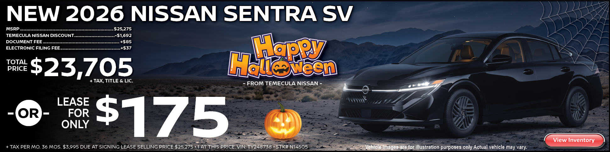 New 2026 Nissan Sentra SV