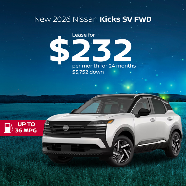 New 2026 Nissan Kicks SV FWD 
