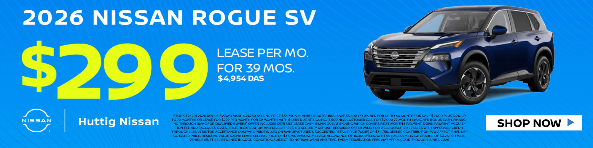 2026 Rogue SV AWD SAVE $3,500
