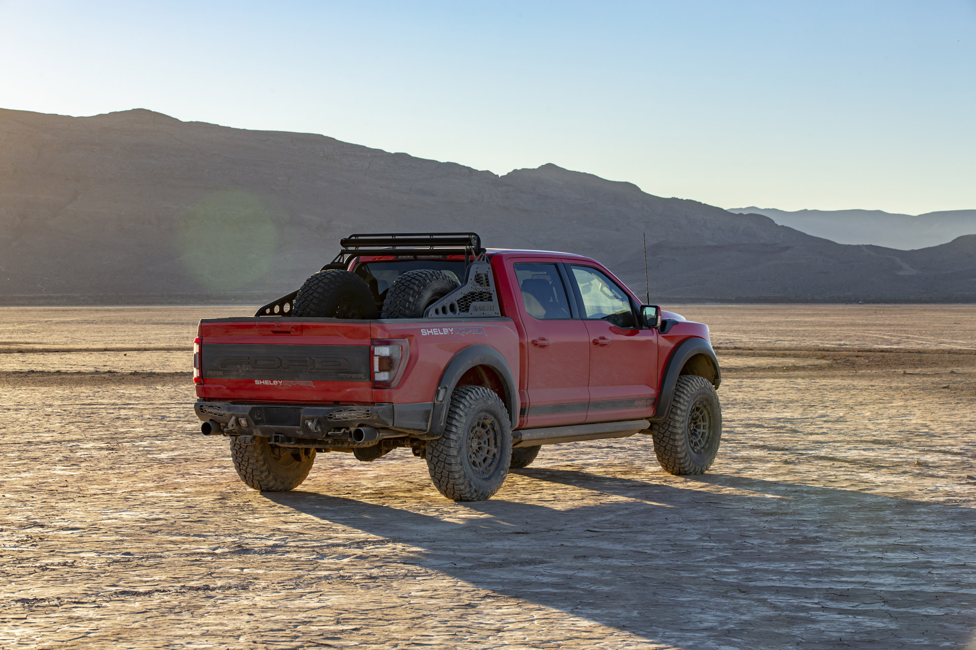 Shelby Bja Raptor in the dessert